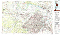 Download a high-resolution, GPS-compatible USGS topo map for St Louis, MO (1985 edition)