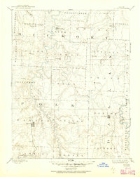 1892 Map of Bolivar, 1950 Print