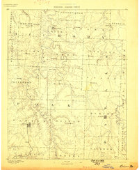 1892 Map of Bolivar, 1898 Print