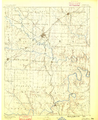 preview thumbnail of historical topo map of Clinton, MO in 1887