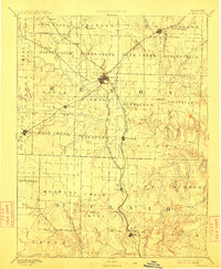 1894 Map of Benton County, MO, 1913 Print