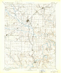 1894 Map of Clinton, MO, 1932 Print