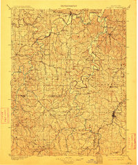 1901 Map of De Soto, 1913 Print