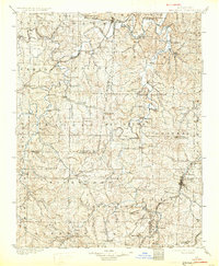 1901 Map of De Soto, 1931 Print