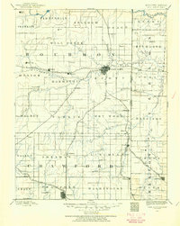 1884 Map of Fort Scott, 1954 Print