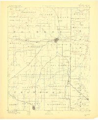 1893 Map of Fort Scott, 1910 Print