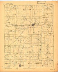 1893 Map of Crawford County, MO, 1922 Print