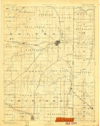 1893 Map of Fort Scott, KS, 1900 Print