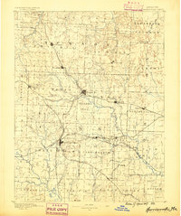 1887 Map of Harrisonville