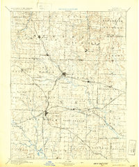 1892 Map of Harrisonville, 1932 Print
