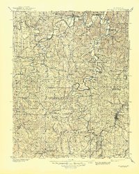 1901 Map of Hillsboro, 1945 Print