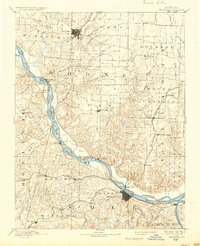 1894 Map of Jefferson City, 1937 Print