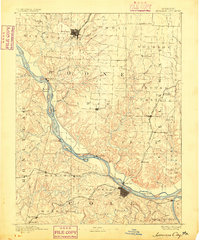 1886 Map of Jefferson City