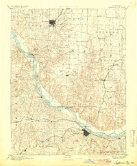 1894 Map of Jefferson City, 1904 Print