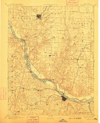 1894 Map of Jefferson City, 1910 Print