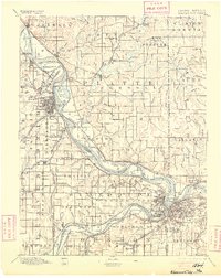 1894 Map of Shawnee, KS, 1905 Print