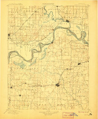1901 Map of Marshall, 1908 Print
