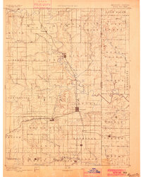 1893 Map of Mound City, 1900 Print