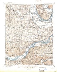 1903 Map of O'Fallon, 1944 Print