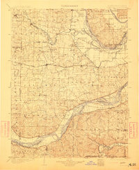 1903 Map of O'Fallon, 1913 Print