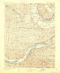1903 Map of O'Fallon, 1927 Print