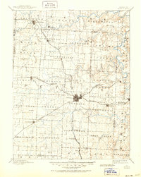 1894 Map of Sedalia, 1950 Print
