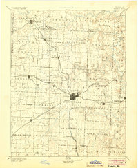1894 Map of Sedalia, 1904 Print
