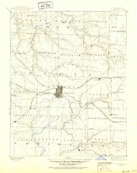 1886 Map of Springfield, 1950 Print