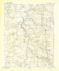 1886 Map of Stockton, 1939 Print