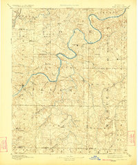 1894 Map of Tuscumbia, 1923 Print