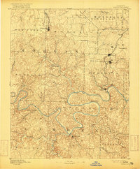 1893 Map of Versailles, 1916 Print