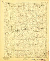 1894 Map of Warrensburg, 1905 Print