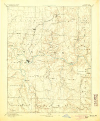 1894 Map of Warsaw, MO, 1904 Print