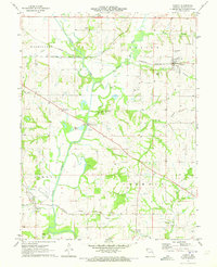 Download a high-resolution, GPS-compatible USGS topo map for Agency, MO (1973 edition)