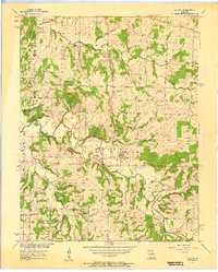 1956 Map of Aldrich, MO, 1957 Print