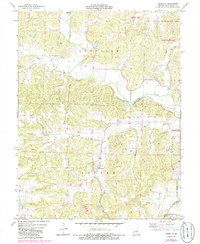 Download a high-resolution, GPS-compatible USGS topo map for Americus, MO (1986 edition)