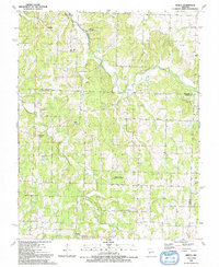 Download a high-resolution, GPS-compatible USGS topo map for Arnica, MO (1991 edition)