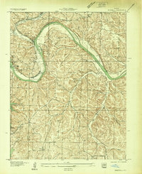 Download a high-resolution, GPS-compatible USGS topo map for Bagnell, MO (1934 edition)