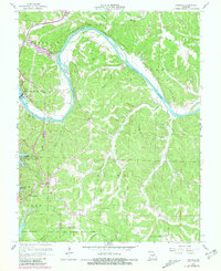 Download a high-resolution, GPS-compatible USGS topo map for Bagnell, MO (1981 edition)