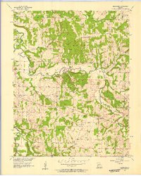Download a high-resolution, GPS-compatible USGS topo map for Bearcreek, MO (1957 edition)