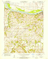 Download a high-resolution, GPS-compatible USGS topo map for Billingsville, MO (1954 edition)