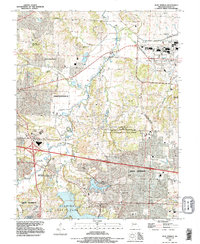 Download a high-resolution, GPS-compatible USGS topo map for Blue Springs, MO (1995 edition)