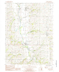 1984 Map of Bolckow, MO, 1985 Print