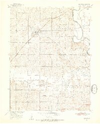 1951 Map of Bosworth, 1952 Print