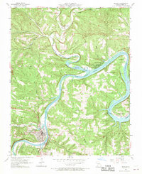 Download a high-resolution, GPS-compatible USGS topo map for Branson, MO (1970 edition)
