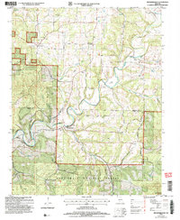 preview thumbnail of historical topo map of Douglas County, MO in 2004
