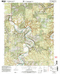 Download a high-resolution, GPS-compatible USGS topo map for Brownfield, MO (2006 edition)