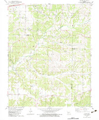 Download a high-resolution, GPS-compatible USGS topo map for Bruner, MO (1983 edition)