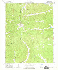 Download a high-resolution, GPS-compatible USGS topo map for Bunker, MO (1968 edition)