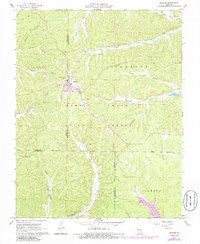Download a high-resolution, GPS-compatible USGS topo map for Bunker, MO (1985 edition)